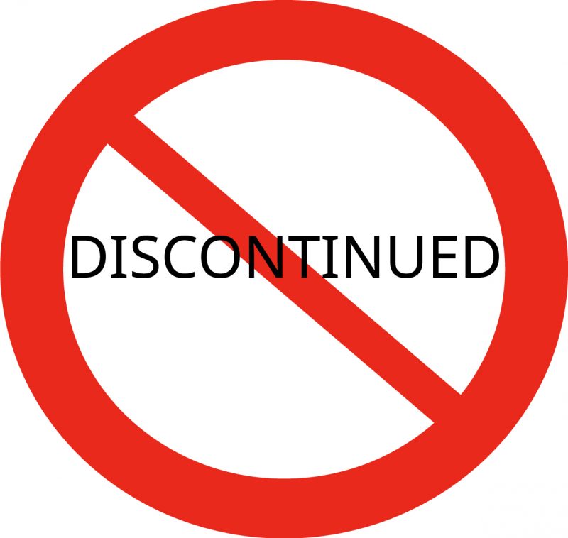 discontinued item meaning in english